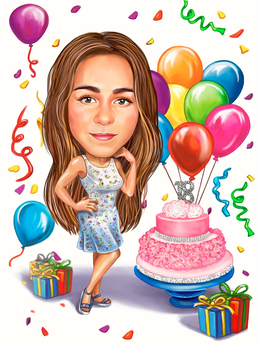 Caricatura zi de nastere