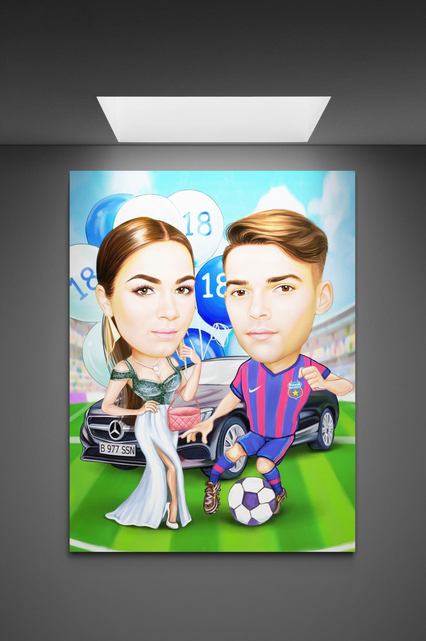 Caricatura aniversare 18 ani iubita