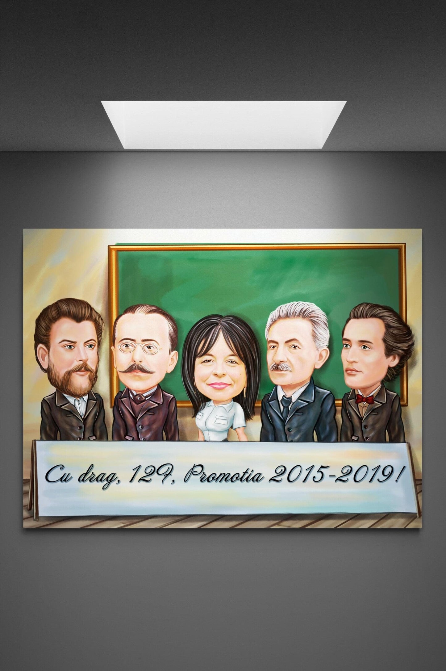 Caricatura absolvire promotia vintage
