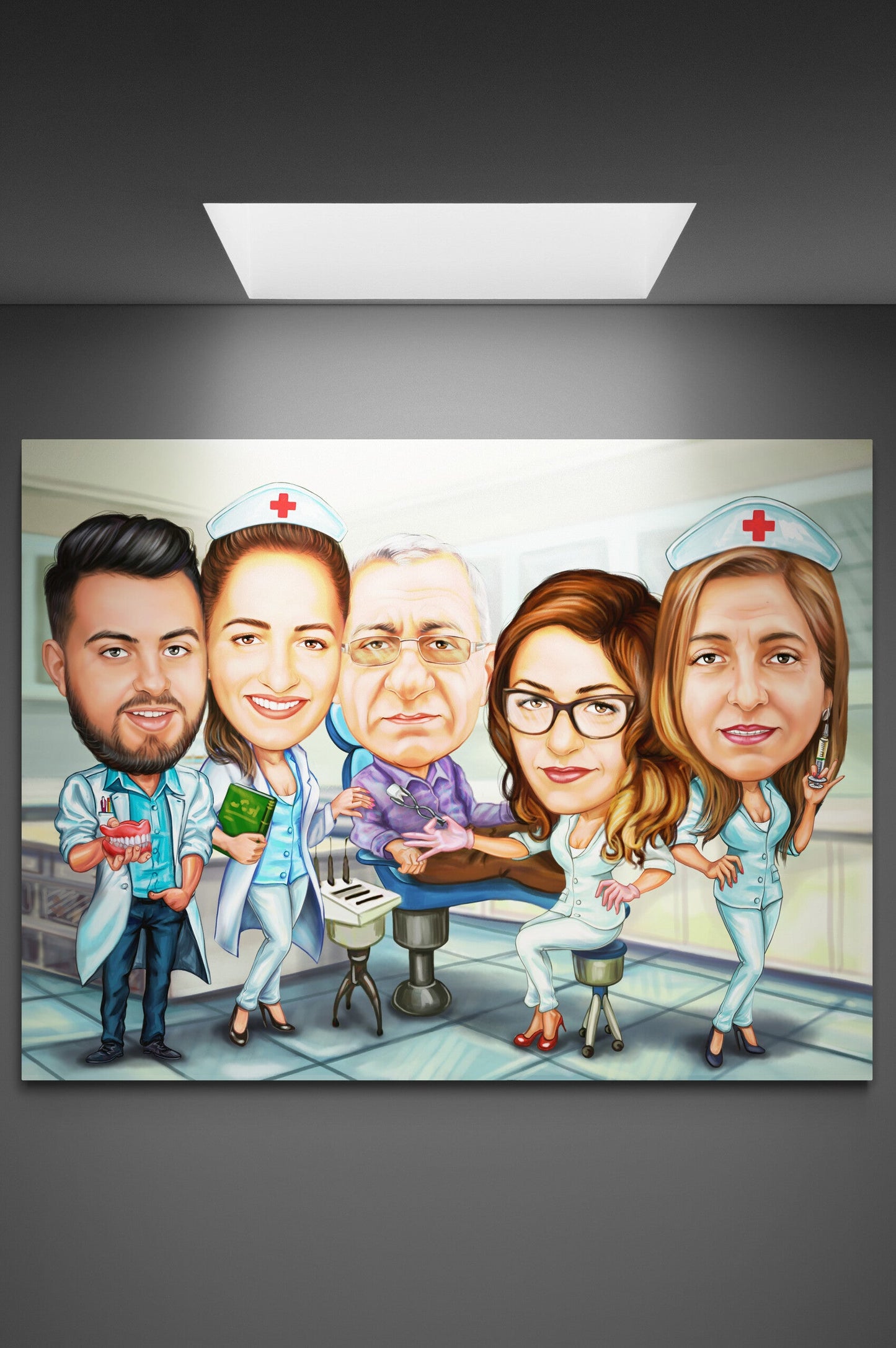 Caricatura sanatatea pe primul loc la serviciu
