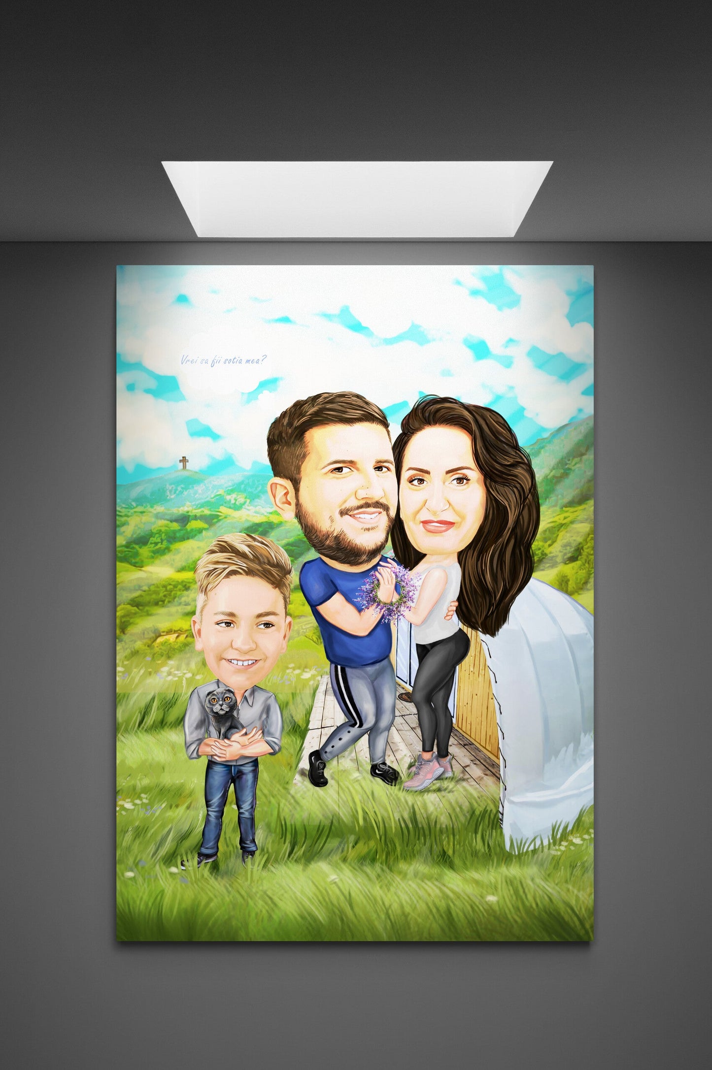Caricatura de familie cerere in casatorie la cort