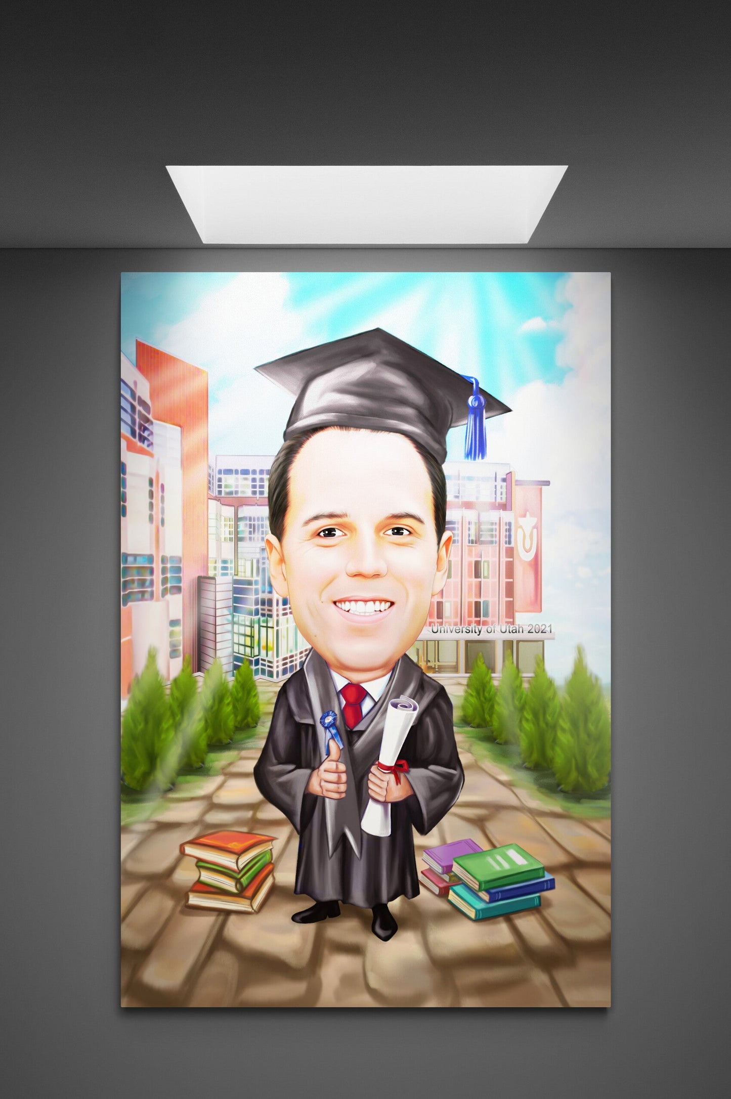 Caricatura diploma de absolvire facultate in strainatate