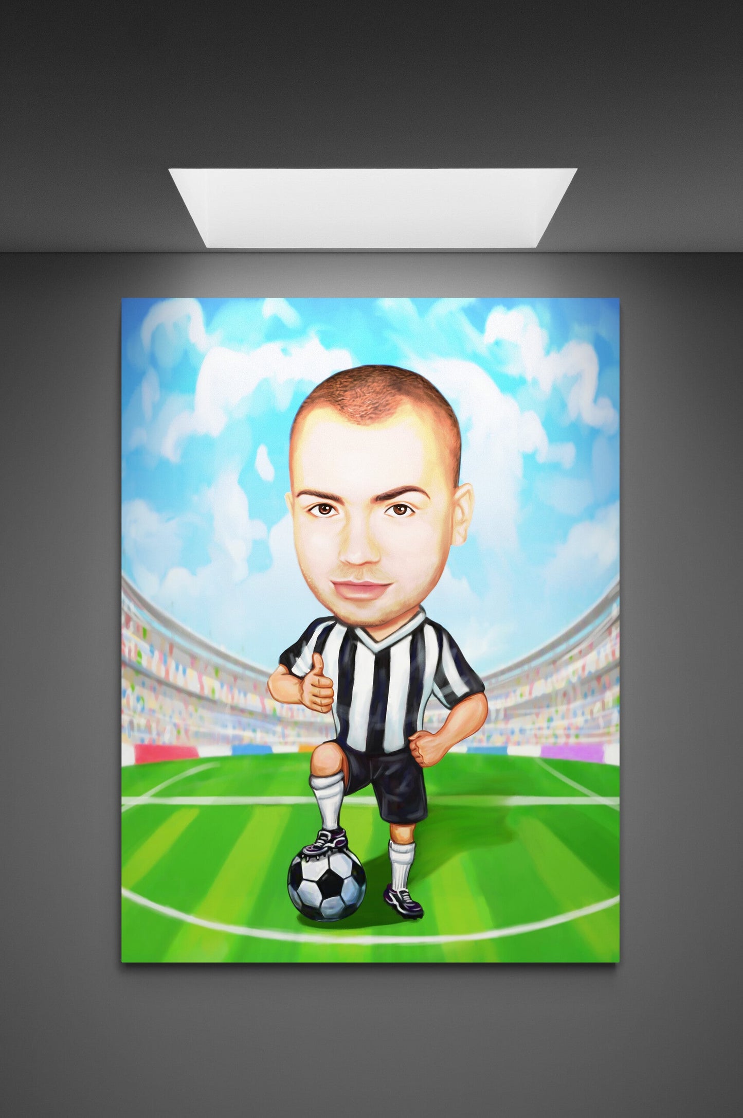 Caricatura fotbalist