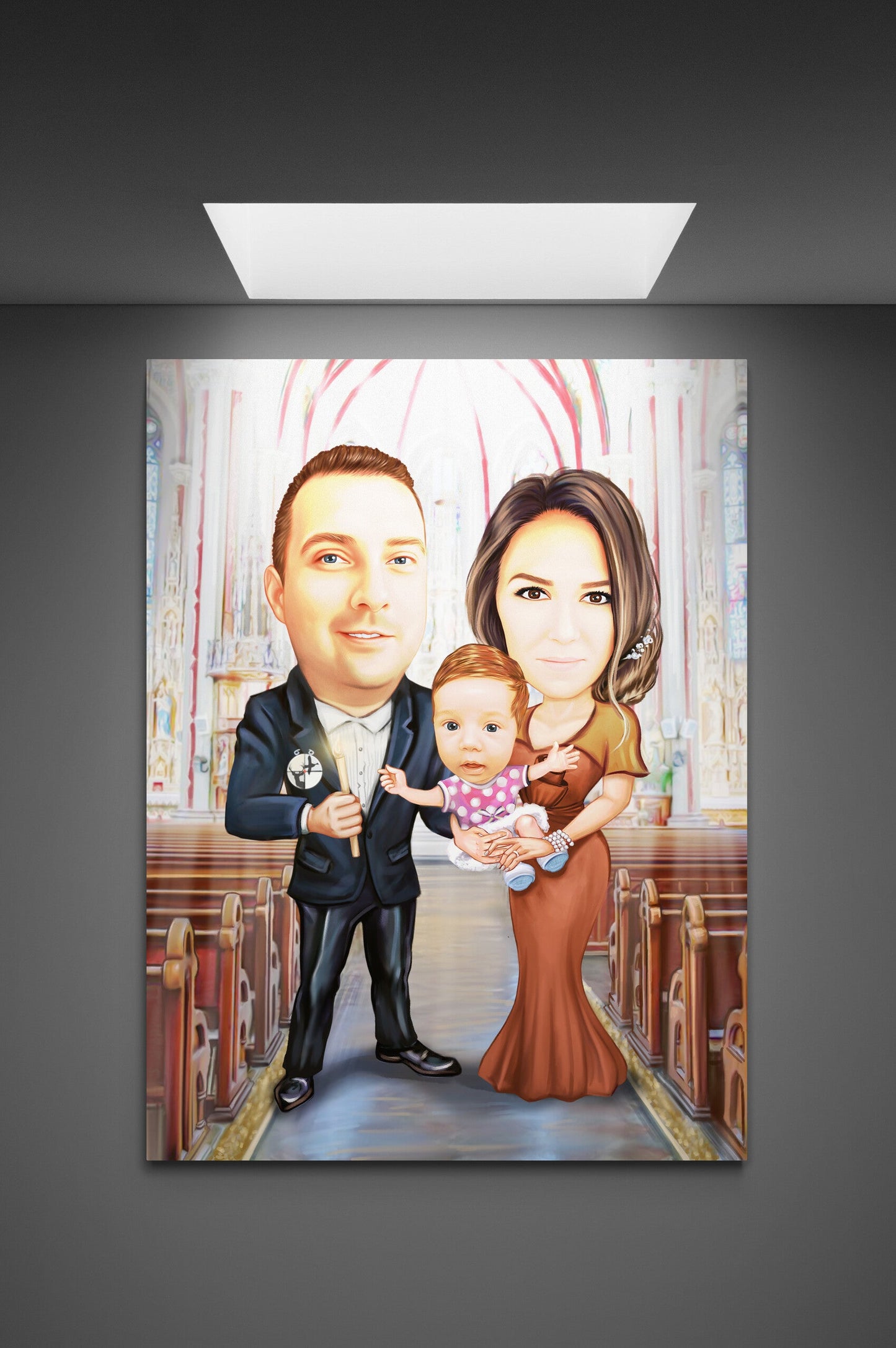 Caricatura participanti la botez