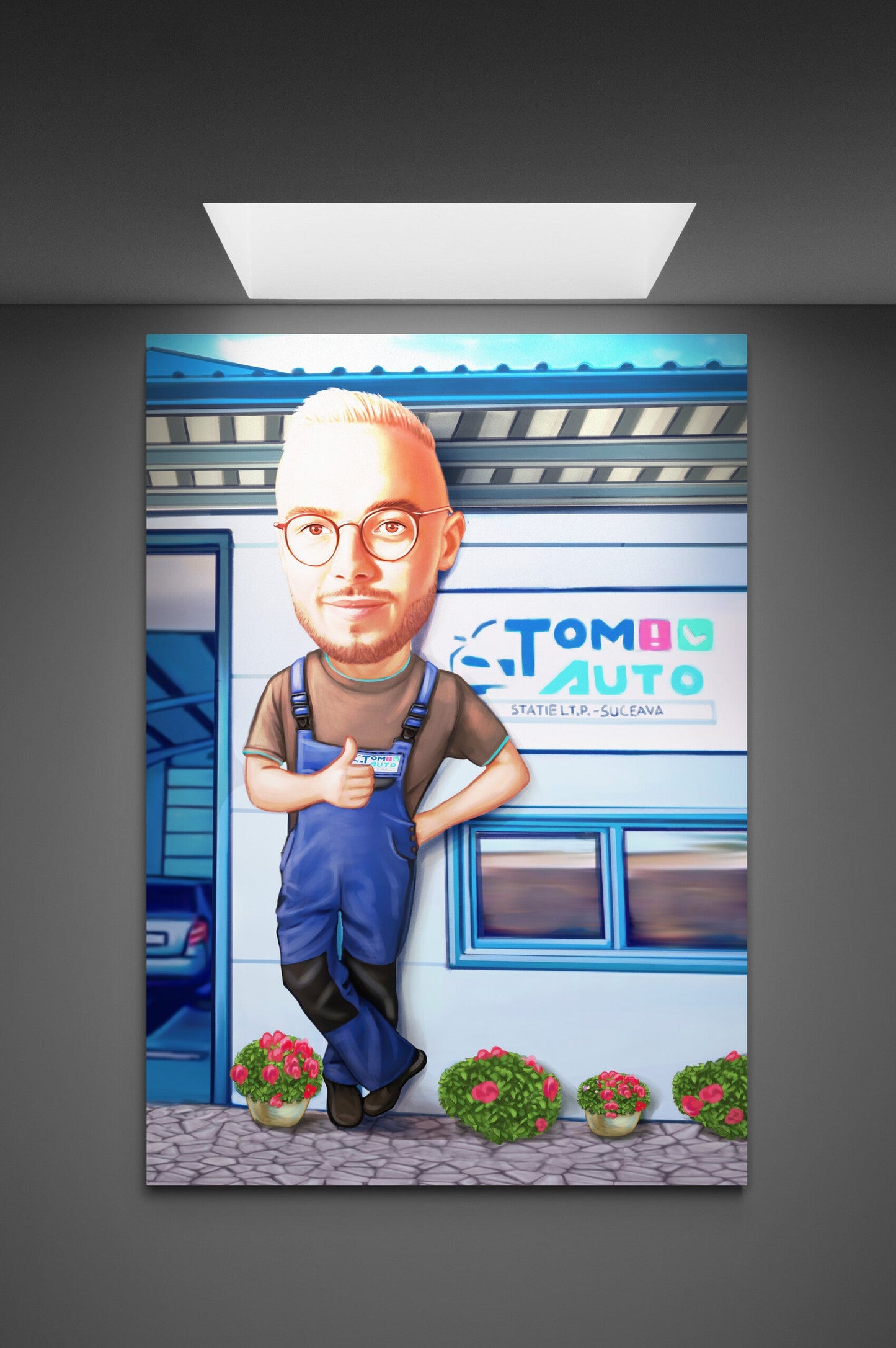 Caricatura proprietar de service