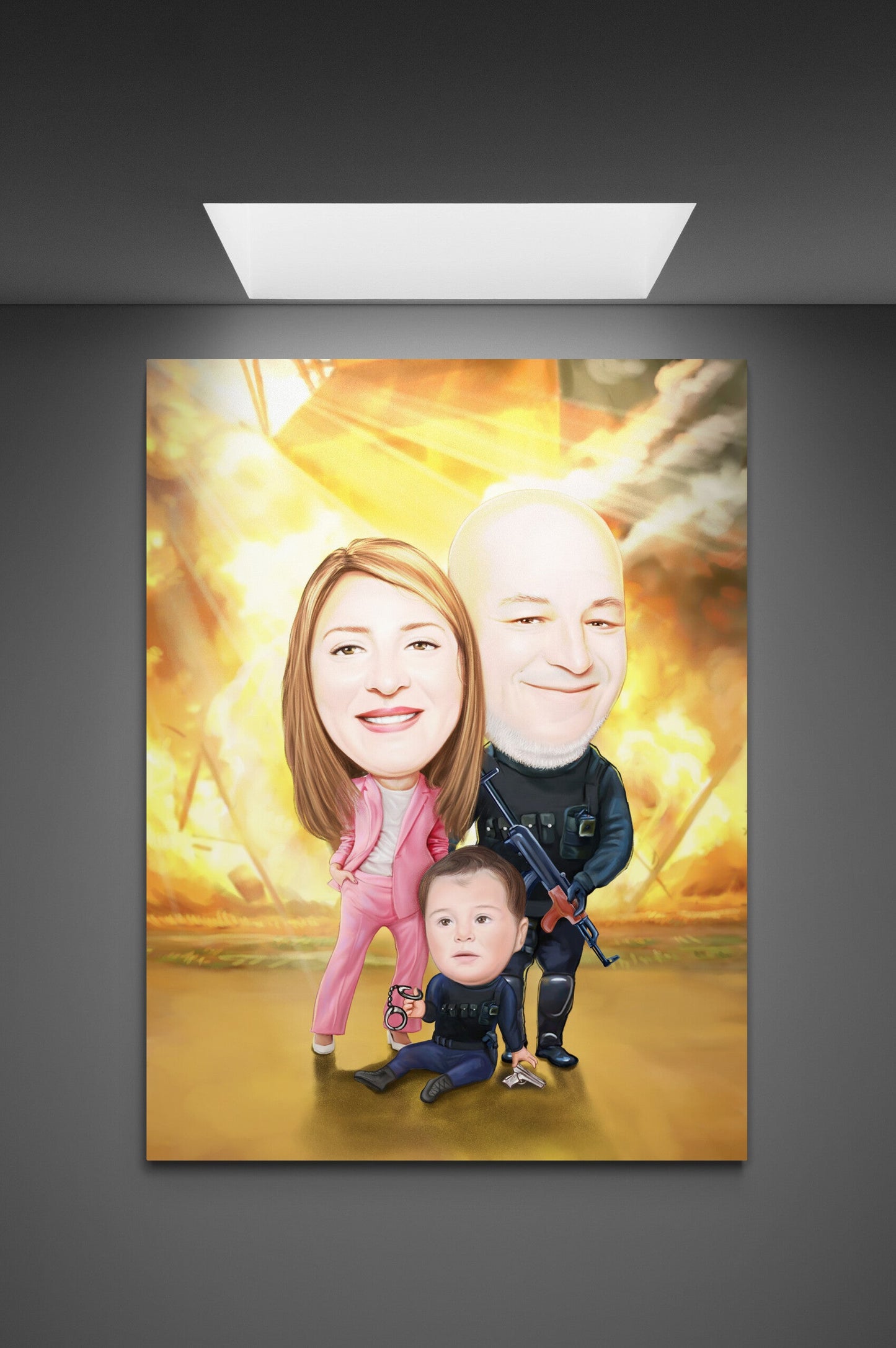 Caricatura de familie trupele speciale in actiune