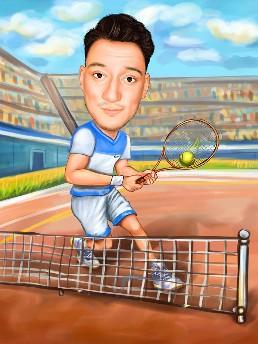 Caricatura Joc de Tenis