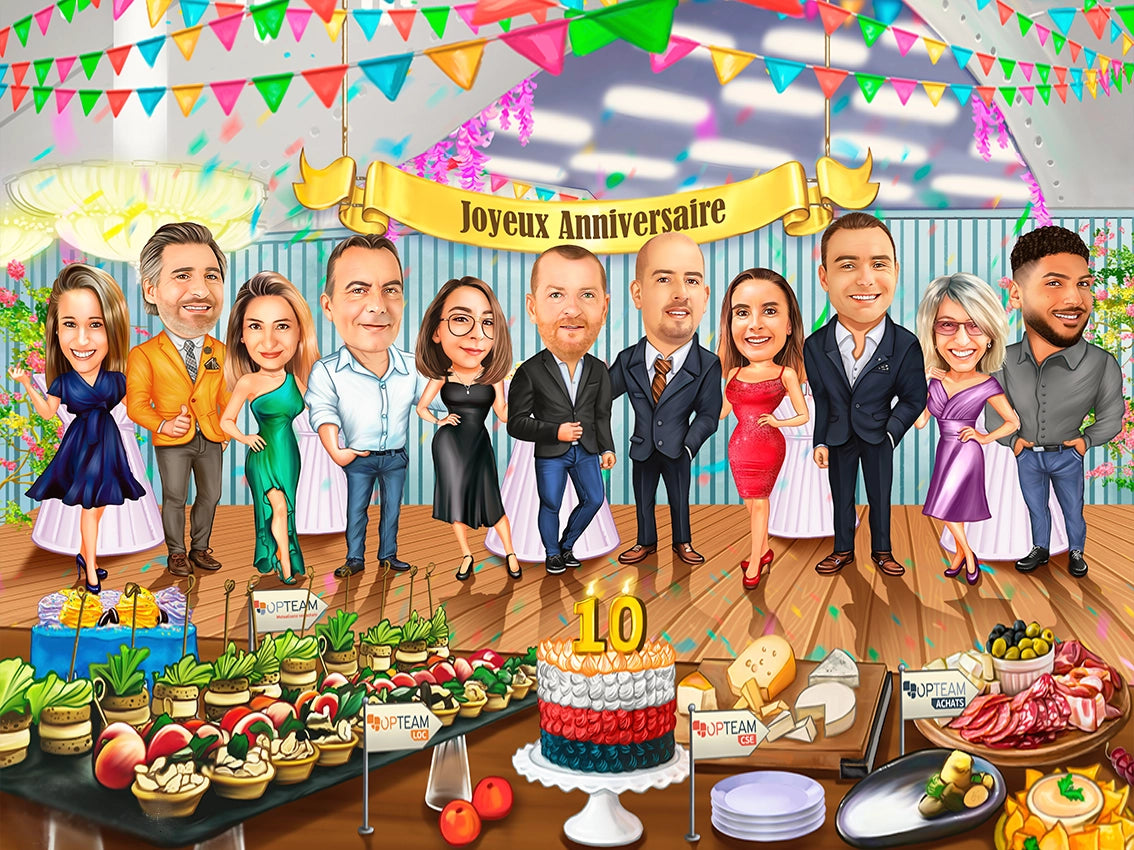 Caricatura grup