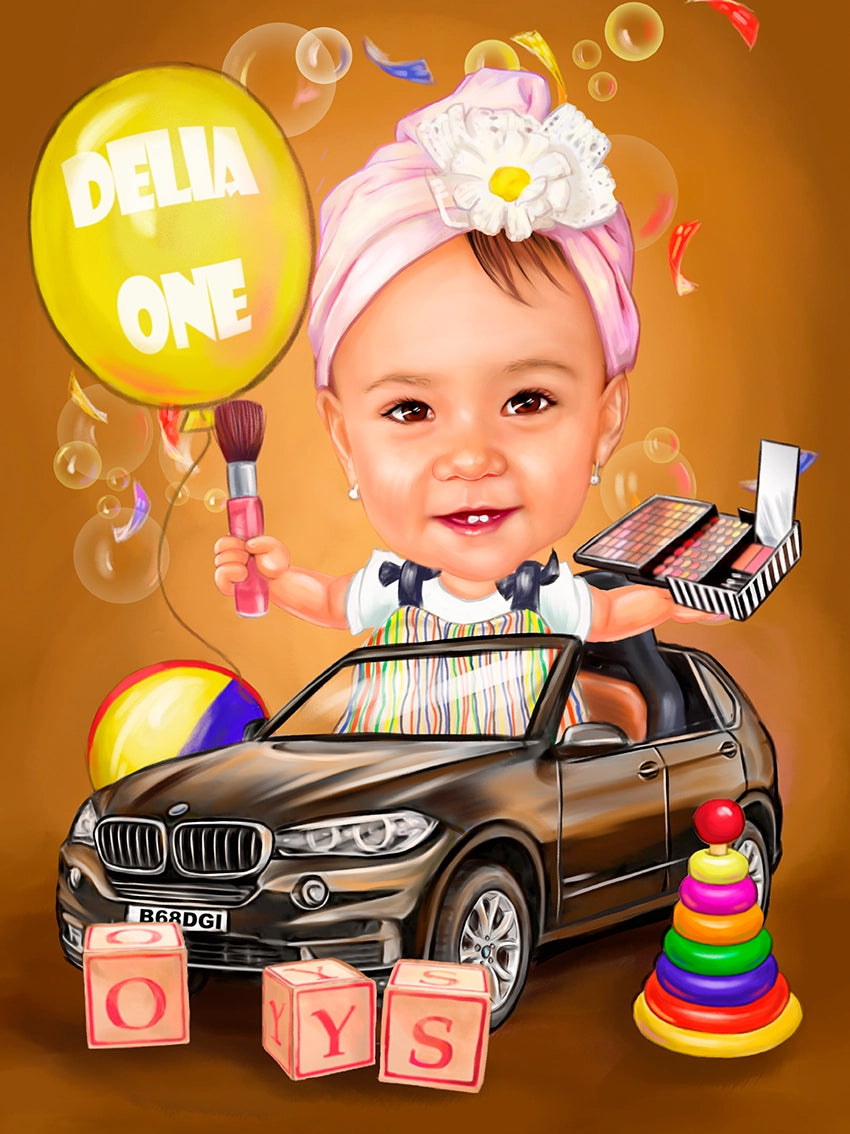 Caricatura Baby BMW