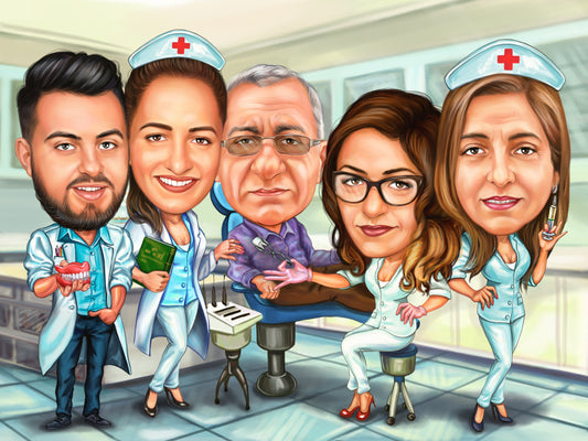 Caricatura sanatatea pe primul loc la serviciu