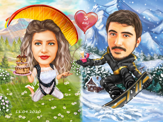 Caricatura cerere in casatorie dupa 3 ani de relatie