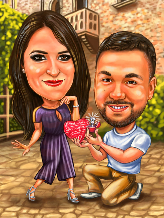 Caricatura cerere in casatorie