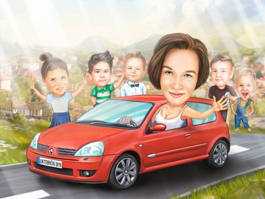 Mama cu copiii