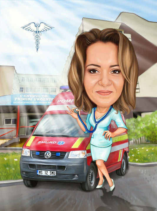 Medic pe ambulanta