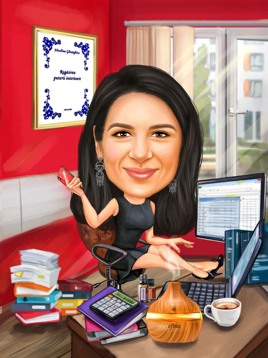 Caricatura contabila sexy
